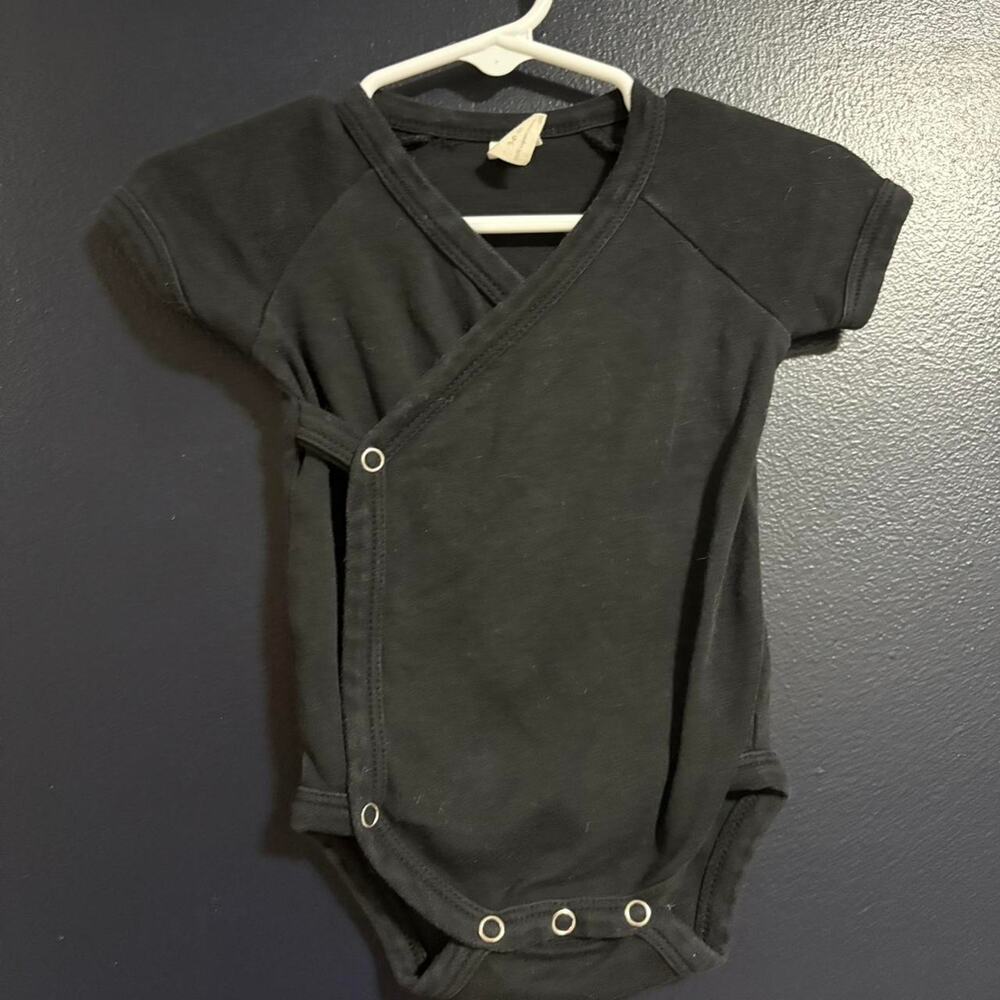 Kate Quinn Kimono Snap Bodysuit Black